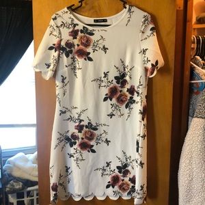 White floral dress